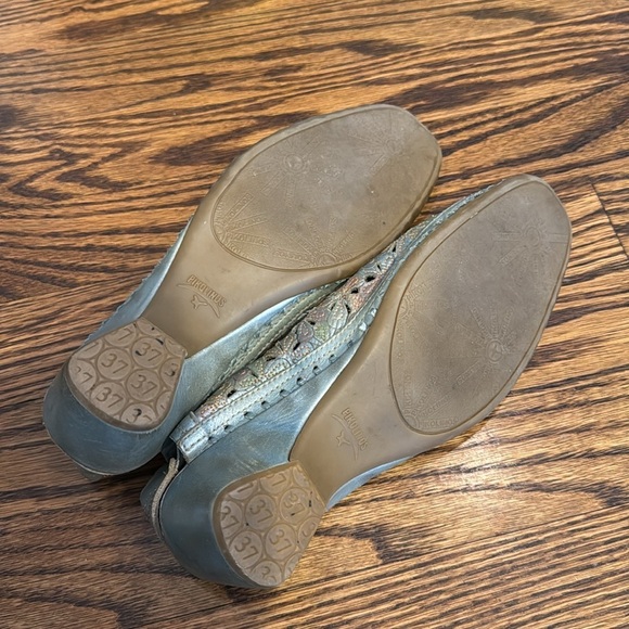 PIKOLINOS Women’s Leather Slingback Small Heels EU37 US 7.5Floral Breathable - Picture 5 of 5